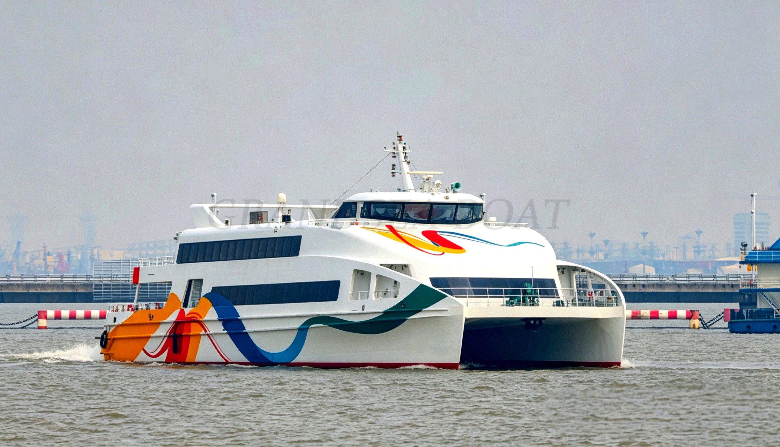Grandsea 45米铝合金双体船，500座客轮、远洋班轮、双体客船出售
