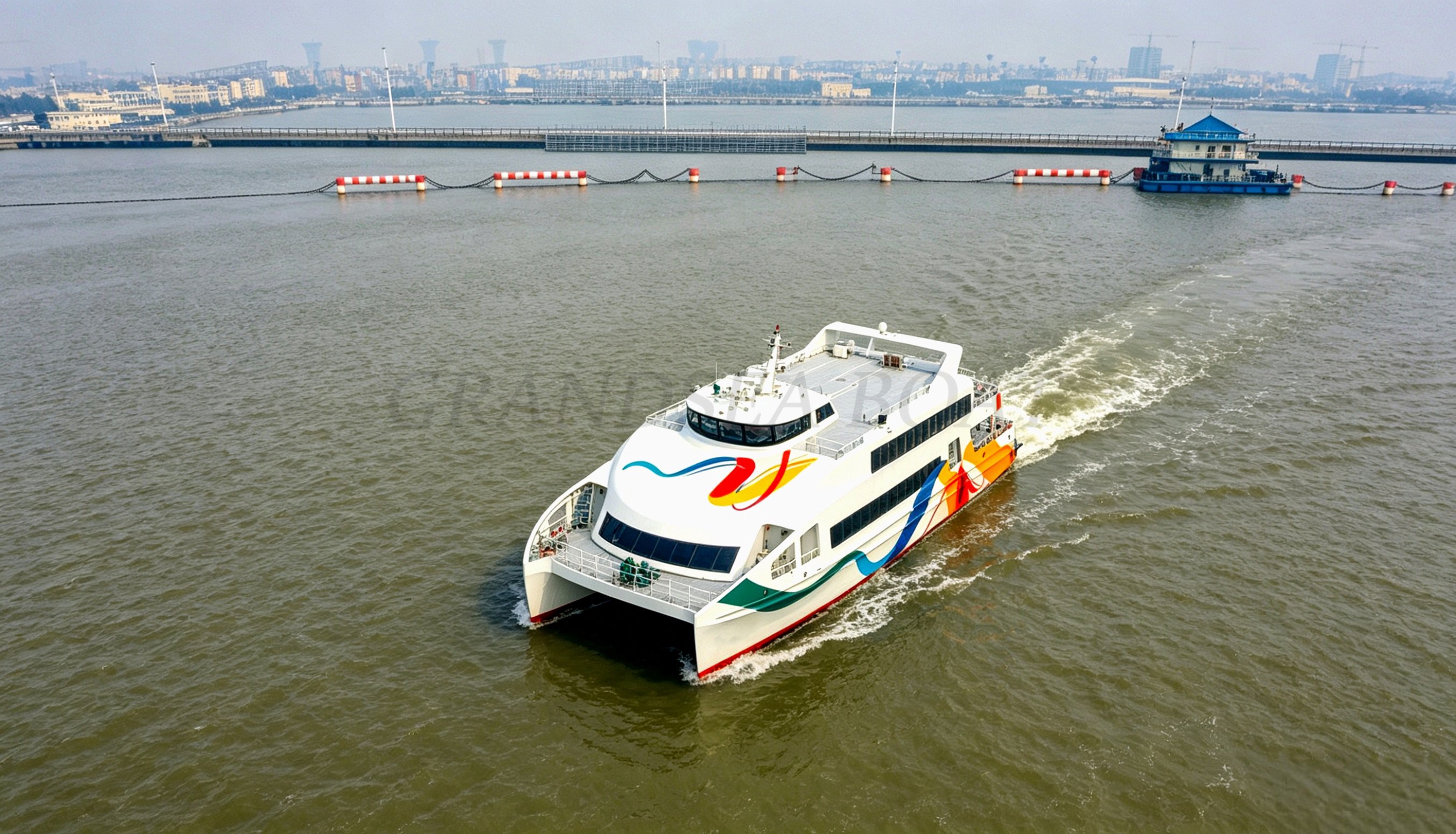 Grandsea 45米铝合金双体船，500座客轮、远洋班轮、双体客船出售