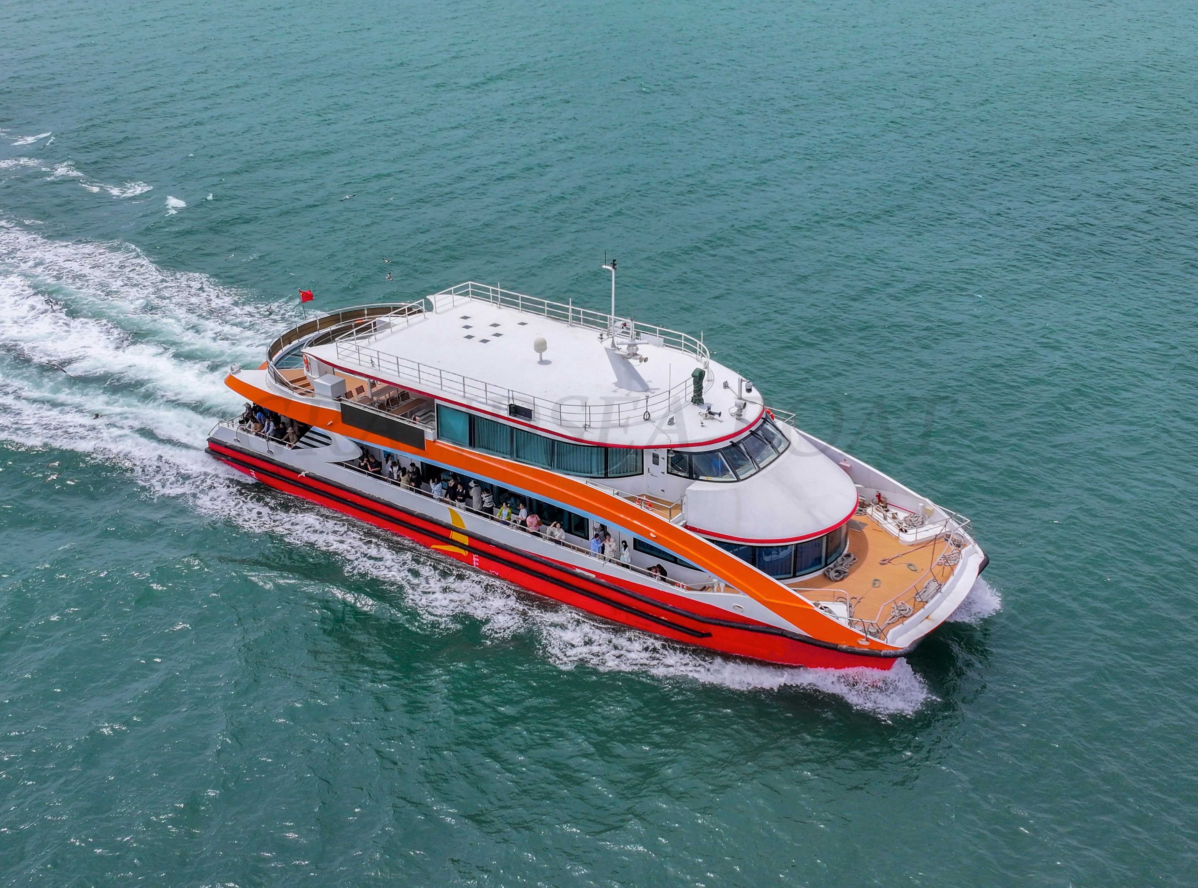 Grandsea 37m铝合金双体船 340人观光船 游览船出售