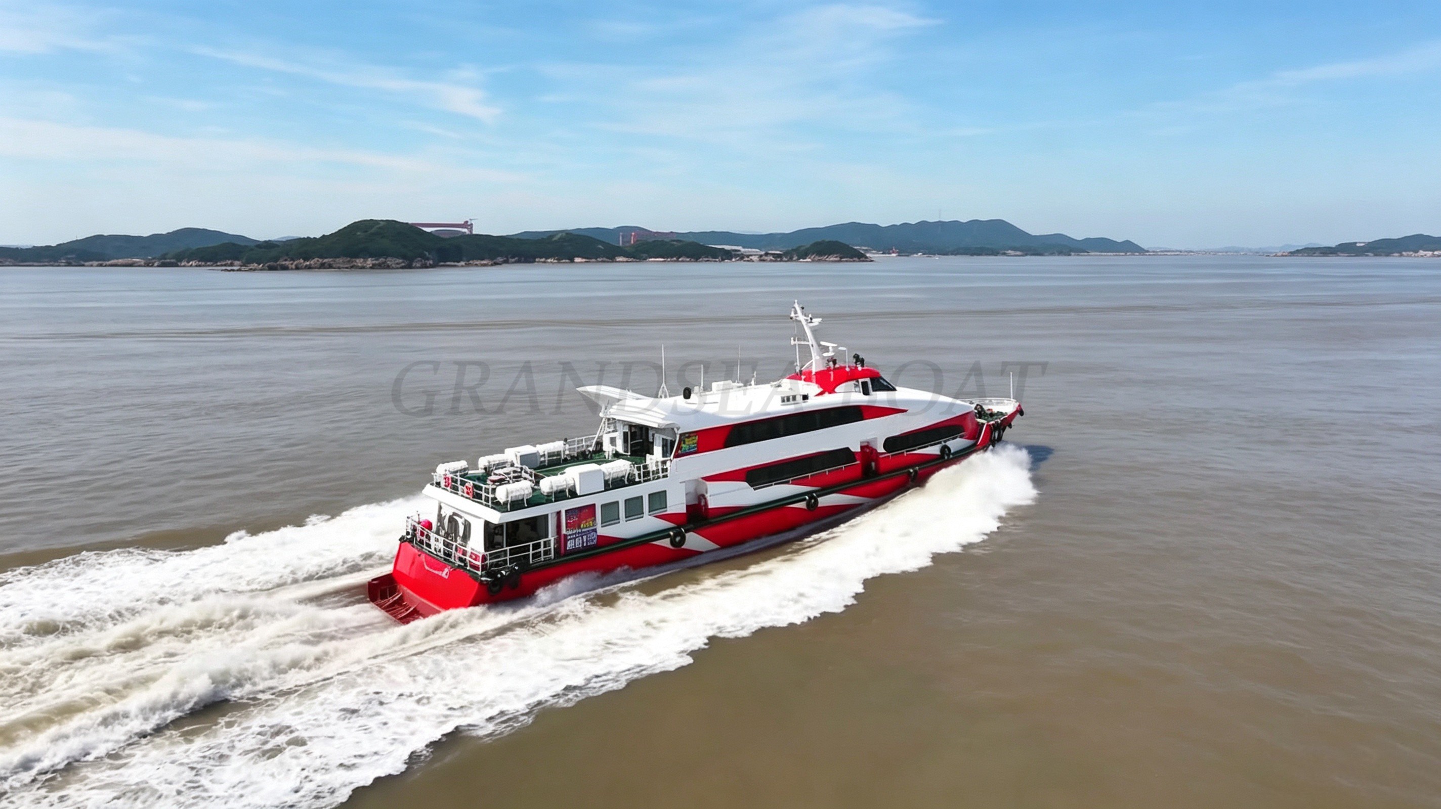 Grandsea 50米高速铝合金270座客运渡轮客船出售