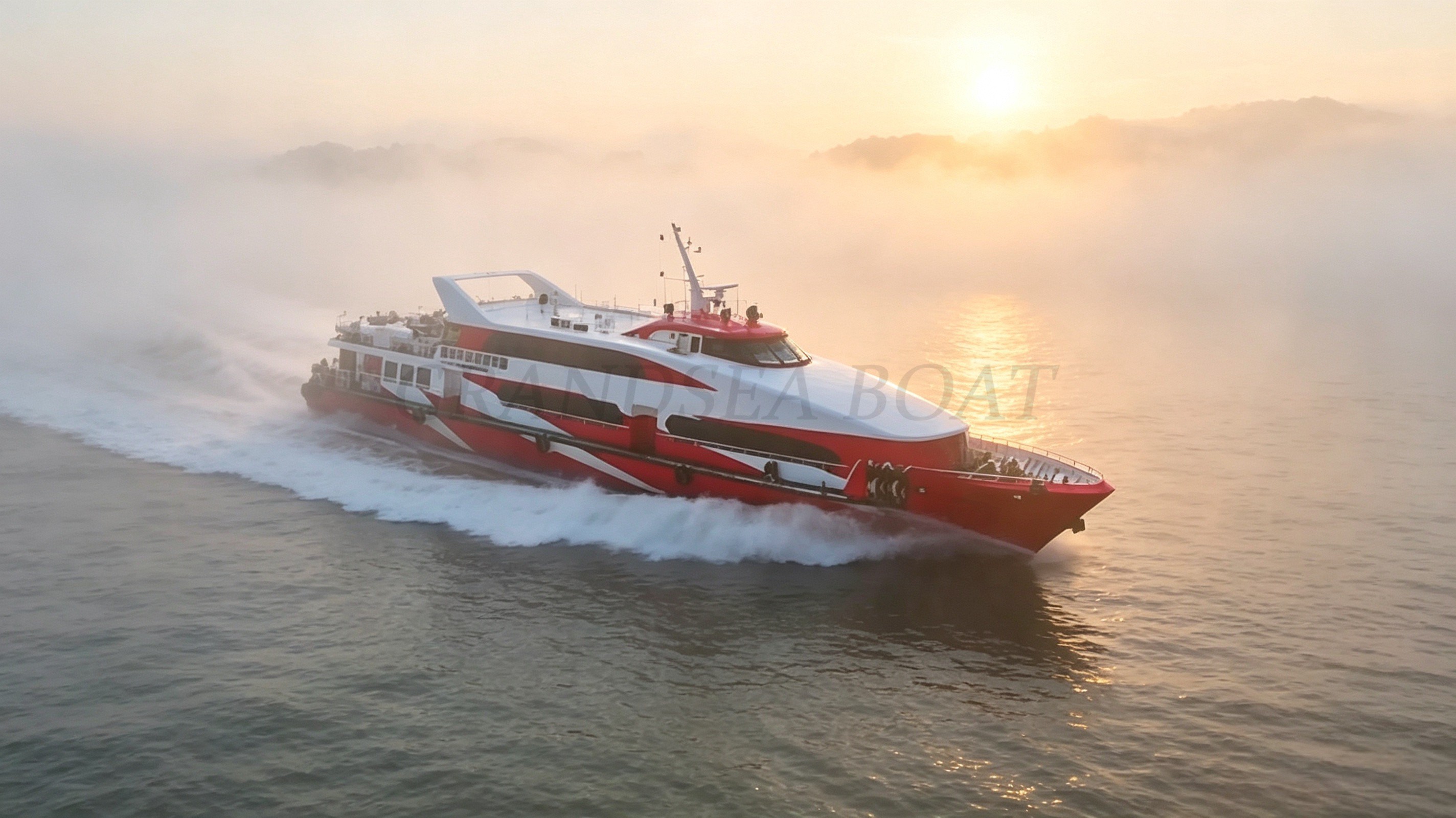 Grandsea 50米高速铝合金270座客运渡轮客船出售