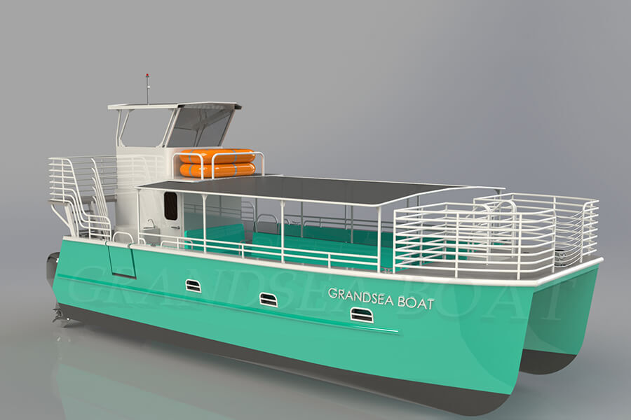 Grandsea 11.6m Aluminum Catamaran Sightseeing Diving Passenger Boat
