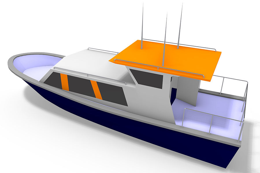 出售 42 英尺 30 人铝制客运渡轮