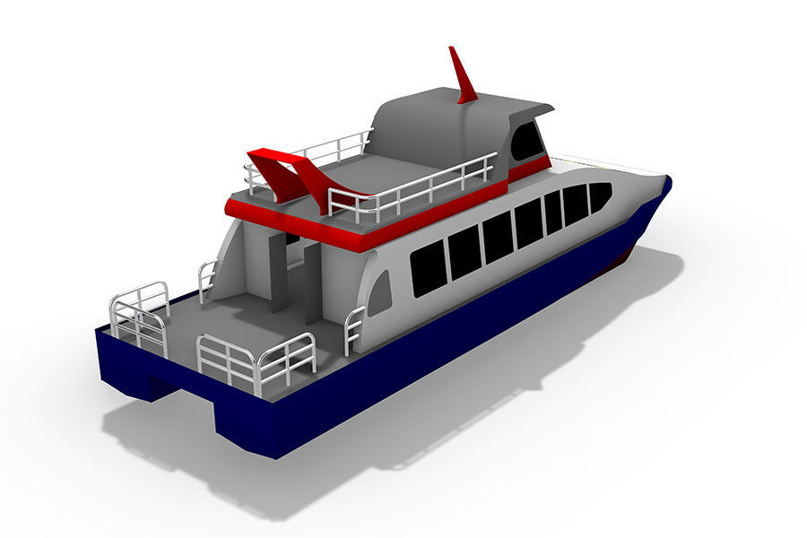 16m Aluminum Catamaran  Jet 50 Passenger Ferry Boat  For Sale