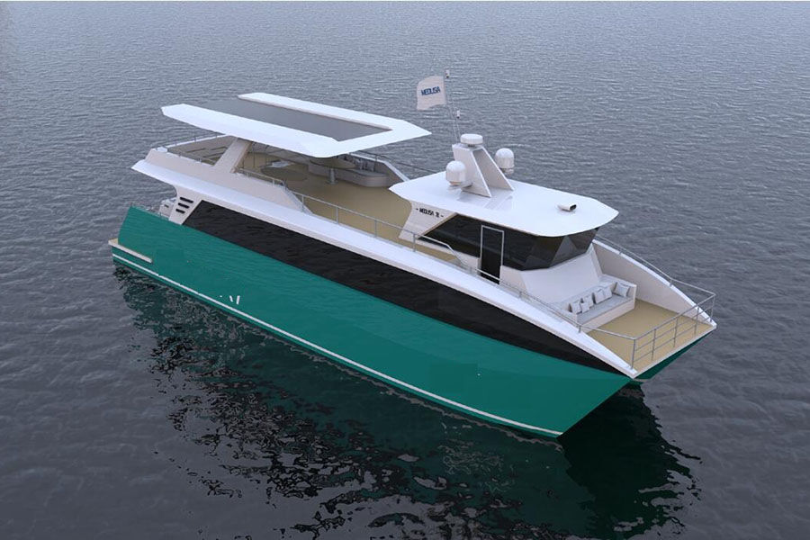 出售 24m 铝制旅游/观光/豪华船屋