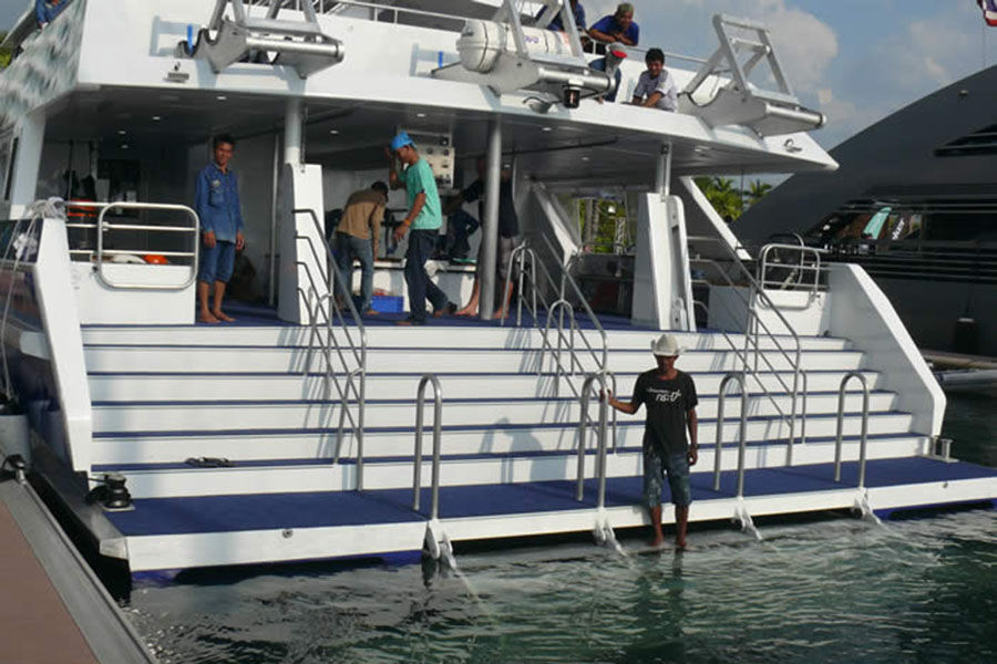 Grandsea Boat 26m 铝制双体船定制潜水船出售