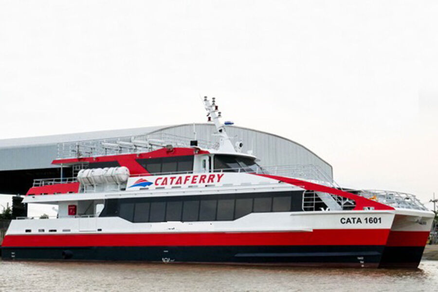 China 28m Aluminum Catamaran Builder 180 Passenger Ferry Boat For Sale