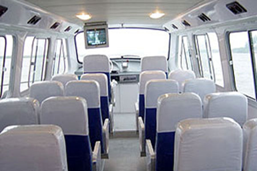 11.6m 30 Persons Fiberglass Speed Passenger Boats with Outboard Engines for Sale