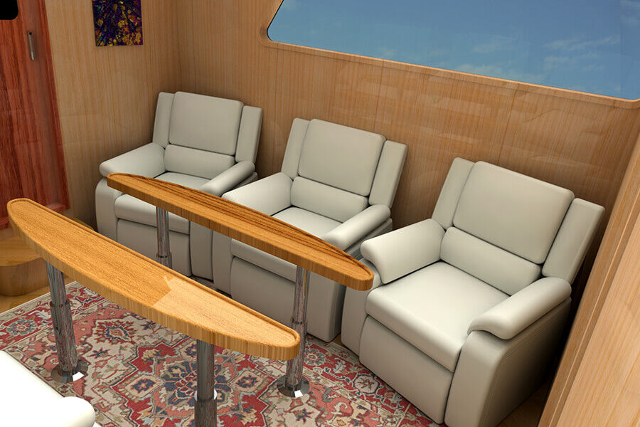 出售 Grandsea 40 英尺玻璃纤维海军上将仪式工艺船