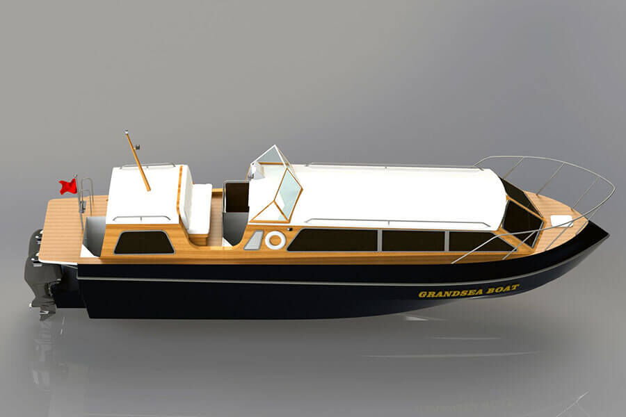 出售 Grandsea 40 英尺玻璃纤维海军上将仪式工艺船