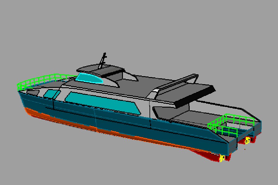 27m 140 Persons Catamaran Aluminum  Passenger Ferry Boats for Sale