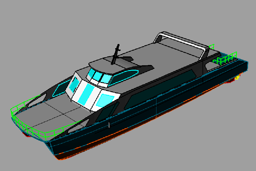 出售 27m 140 人双体船铝制客渡船