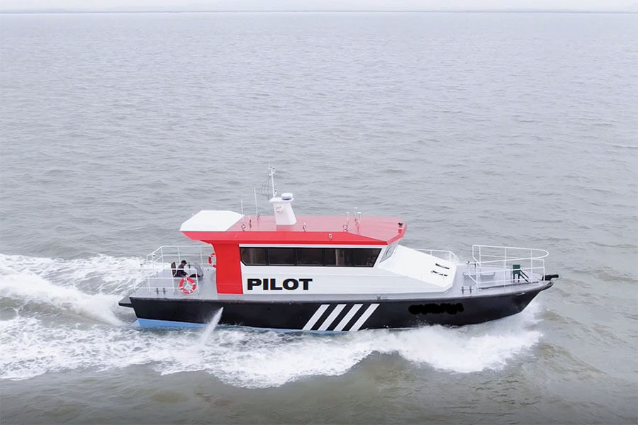 Grandsea 17m Steel Material Fast Marine Harbor Pilot Boat in Rough Seas for sale 