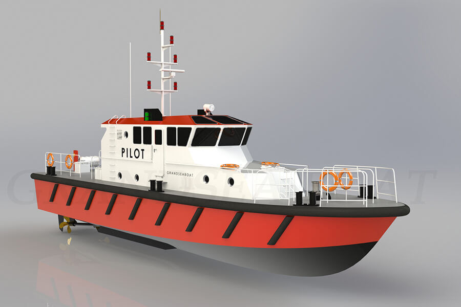 Grandsea 20m 钢/铝船体/驾驶舱港口发射引航船出售