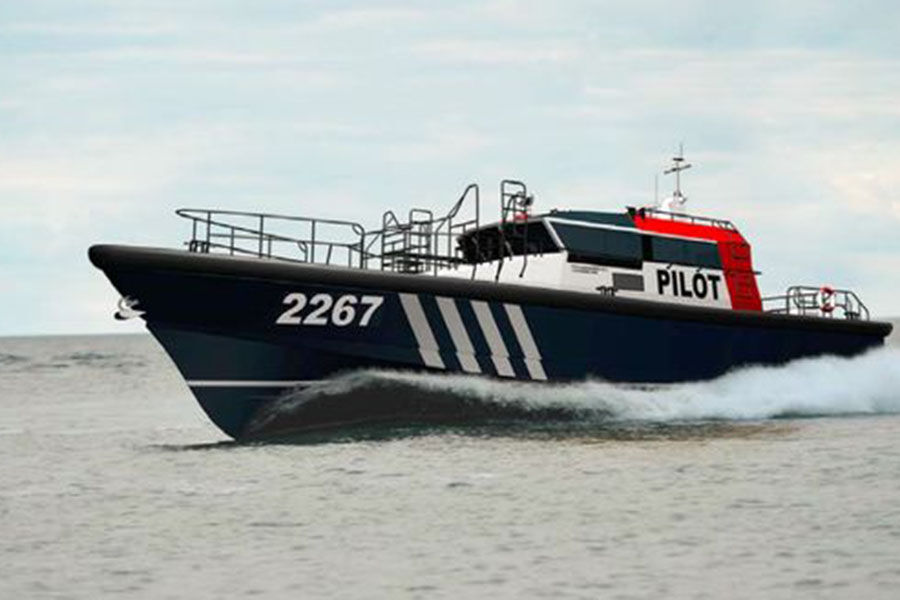 长23m中国远洋造船厂出售玻璃钢材料引航船