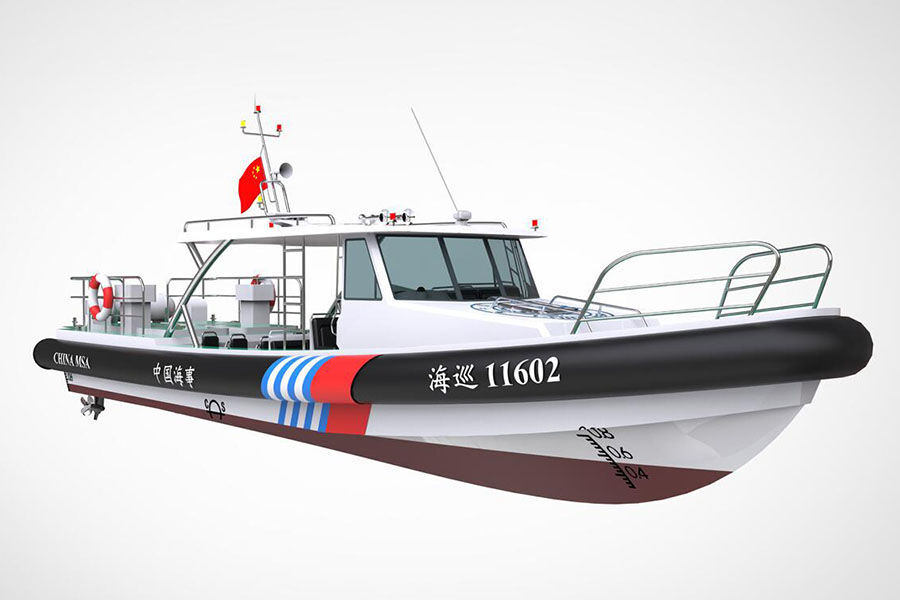 40ft Aluminum Military Coast Guard High-speed Patrol Boat for Sale
