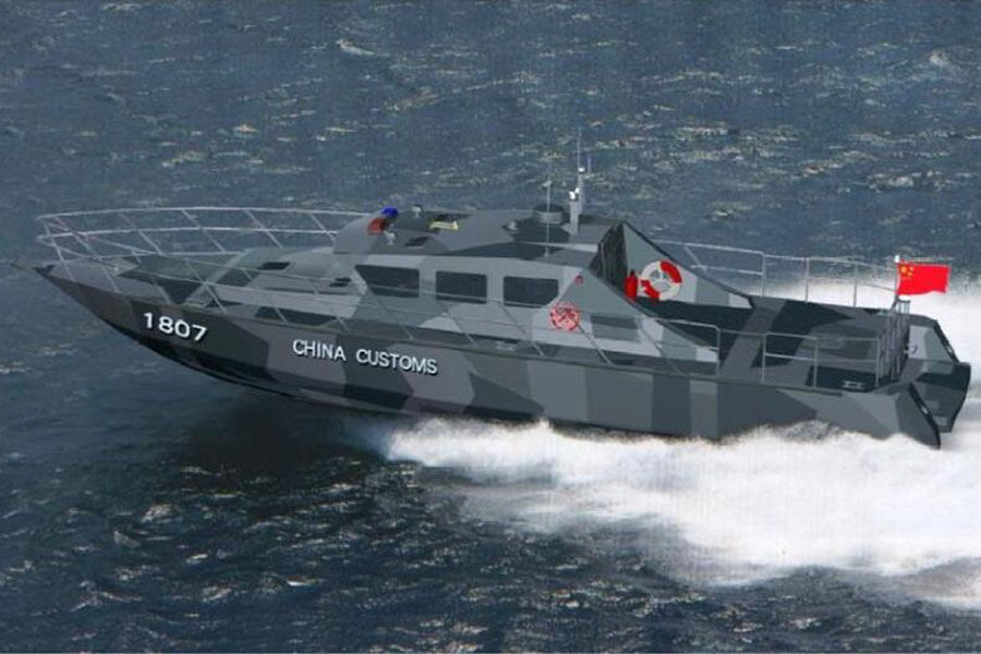 出售 Grandsea 船 18m/59ft 60knots 高速拦截和突击巡逻艇