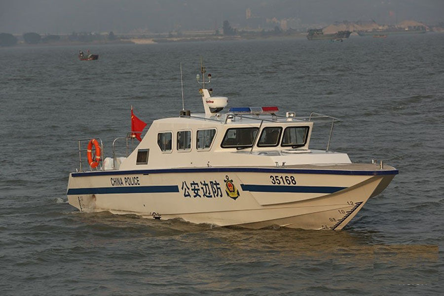 出售 Grandsea 15m FRP 近海海岸警卫队军事巡逻艇快河警船
