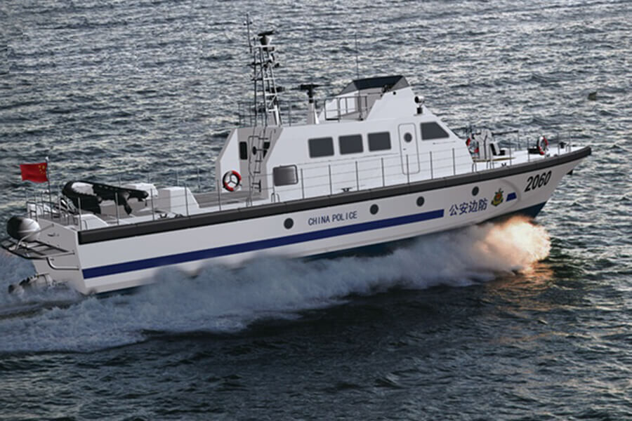 Grandsea 25m 40knots FRP Offshore Navy Mililtary Patrol Boat for Sale