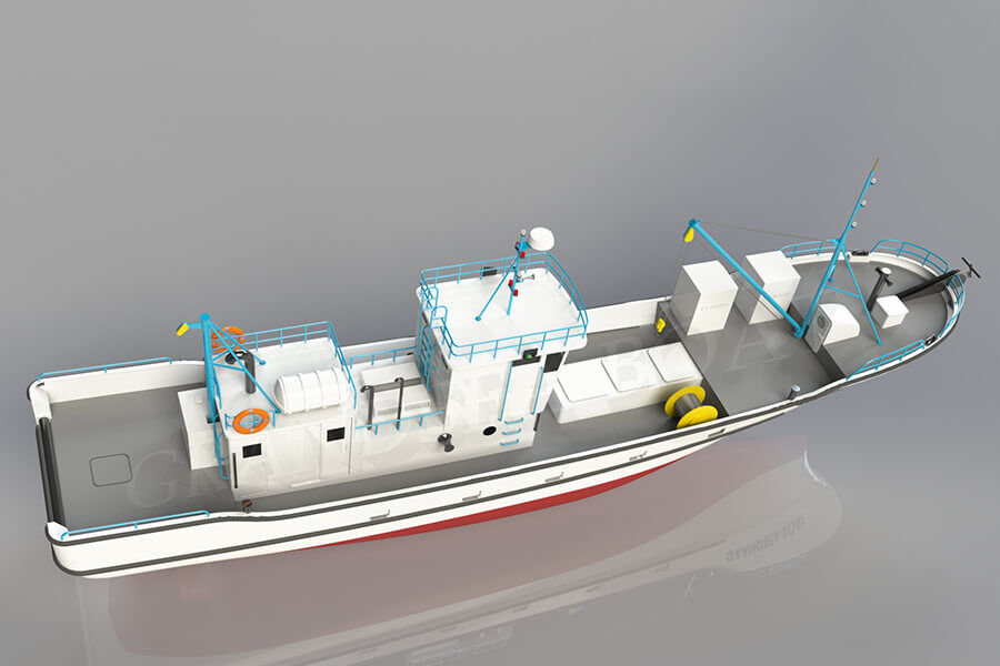 出售 21.3m 玻璃钢商用金枪鱼延绳钓渔船