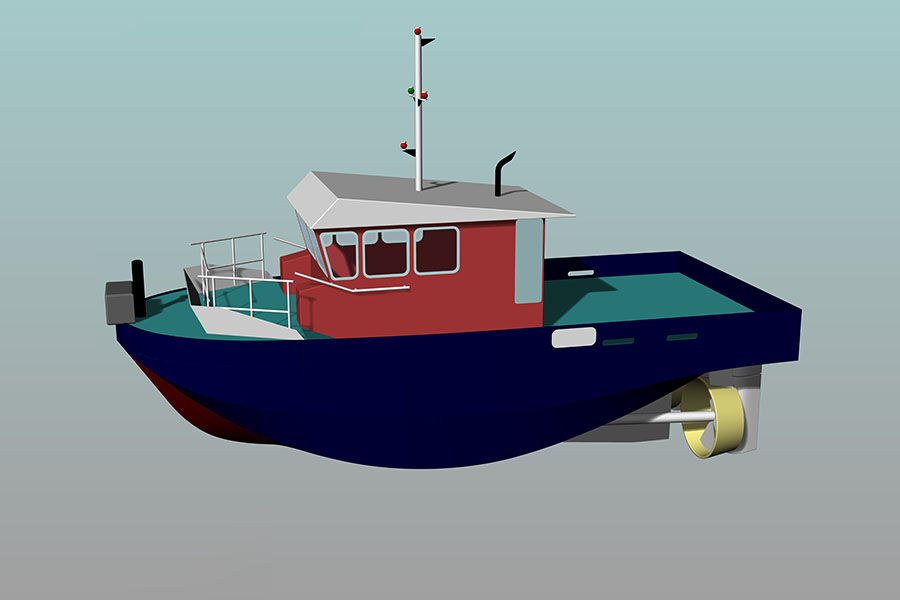出售 12m 800hp 铝制推进器迷你小型拖船