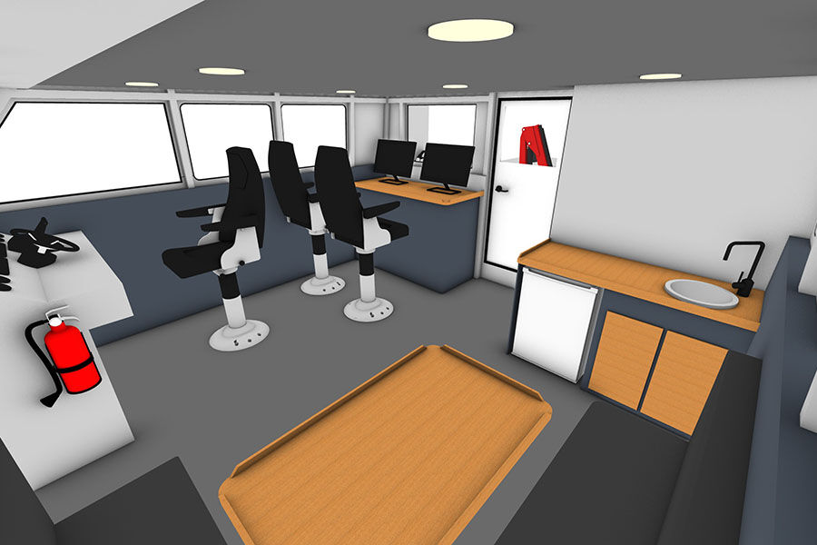 出售 12m 铝制双体船工作和多功能船