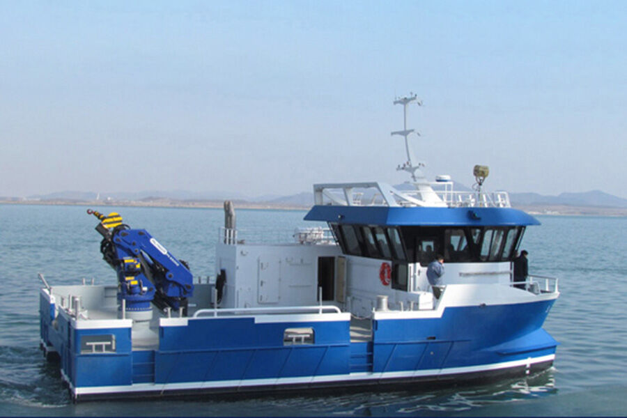 出售 15m 铝制双体船工作和实用船