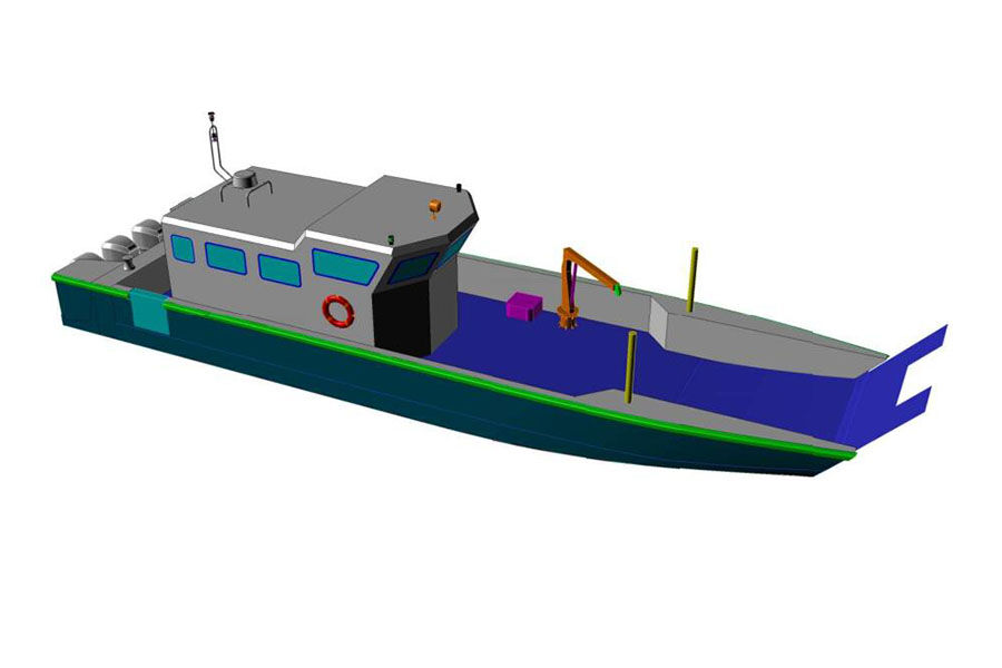 出售 Grandsea 52 英尺 16 米铝制 LCT 渔船