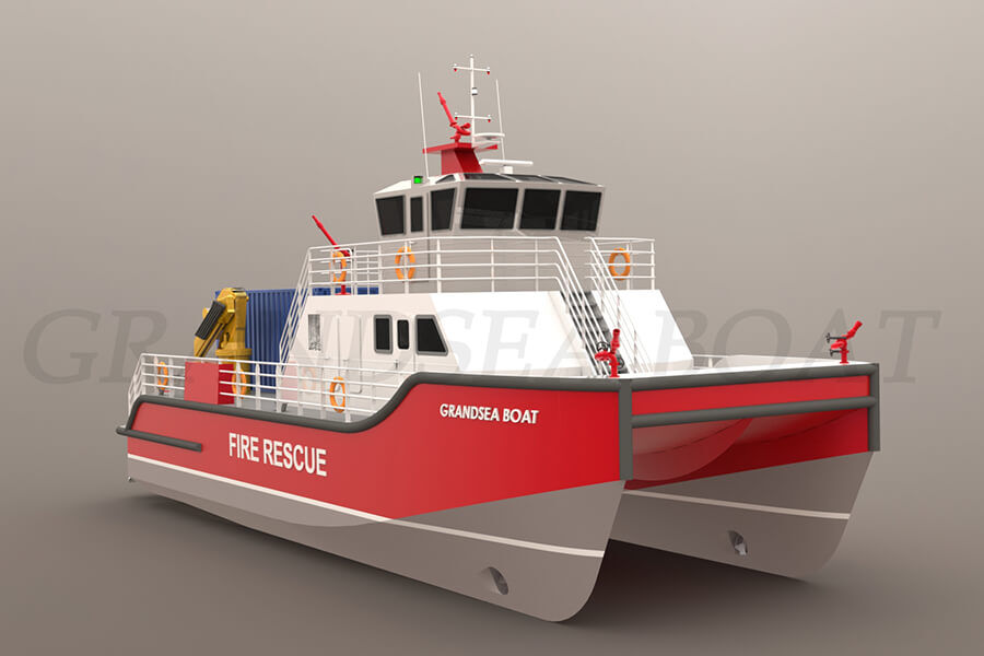 Grandsea 20m 铝合金双体船消防船 
