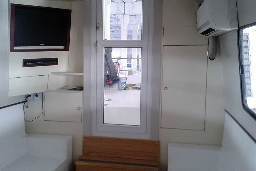 Grandsea 40-41ft FRP Fast Fire Rescue Boat with Outboard Engine for sale