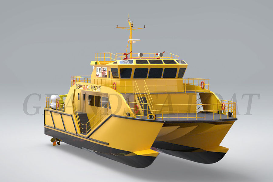 China 100 Ft/30m Marintime Ambulance/fire Fighting/search And Rescue Catamaran Work Vessel for Sale