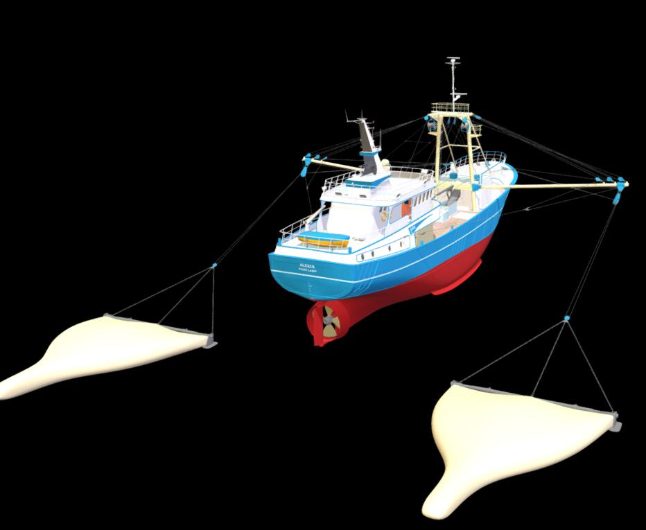 Grandsea 32 米远洋舷外支架拖网渔船侧梁双拖网渔船出售