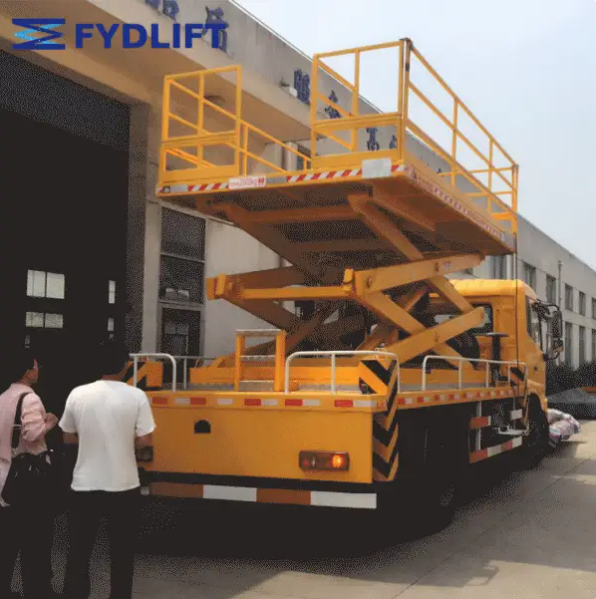 全自动车载式液压升降平台 高空作业平台 车载式液压升降机