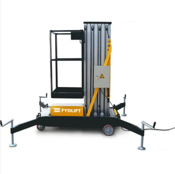 移动液压升降机平台铝合金高空作业平台 电动桅柱式高空作业平台