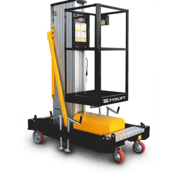 移动液压升降机平台铝合金高空作业平台 电动桅柱式高空作业平台