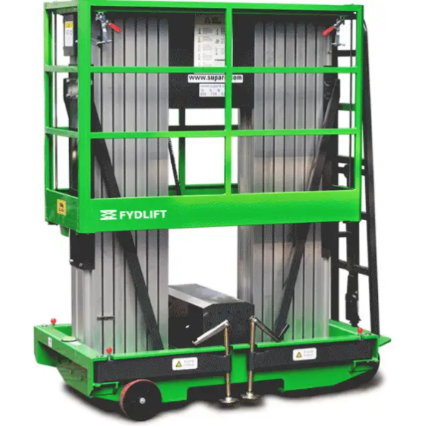 移动液压升降机平台铝合金高空作业平台 电动桅柱式高空作业平台