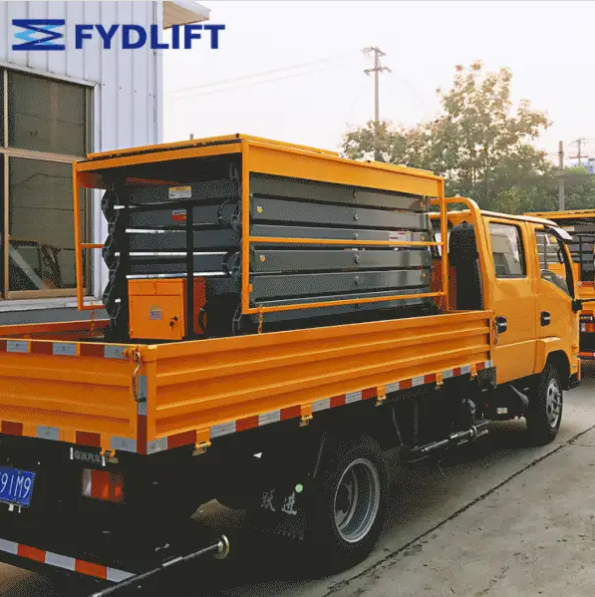 全自动车载式液压升降平台 高空作业平台 车载式液压升降机