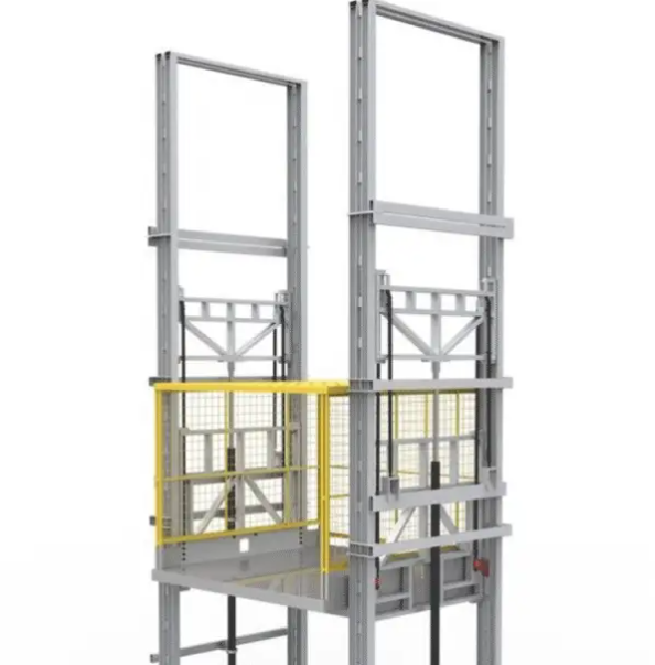 导轨式电动液压升降平台 车间升降货梯 仓库升降平台