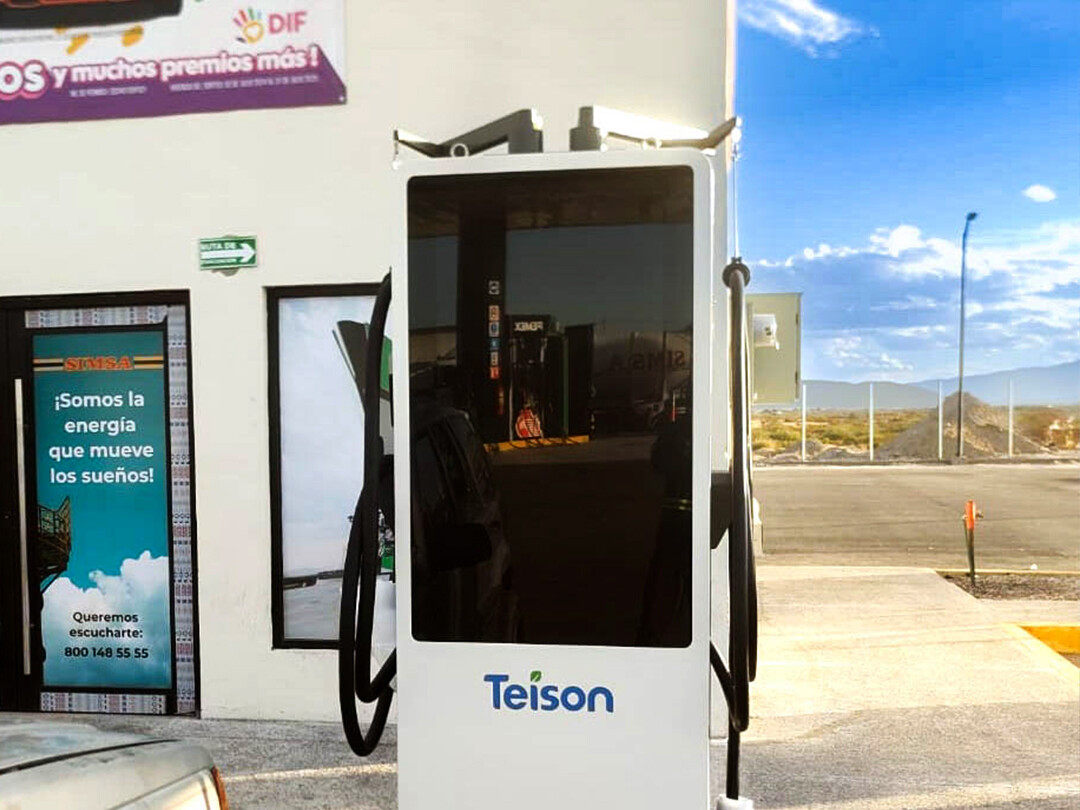 Teison 180kw DC Vision 43'Inch Advertising Screen EV Charging pile в Мексике, 2025 г.