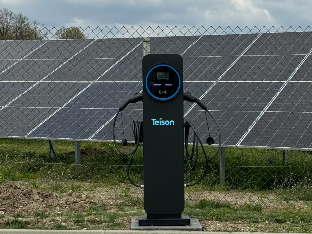 Teison 2*22kW Smart OCPP Twins EV Charging Pile установлена в Сербии, 2025 г.