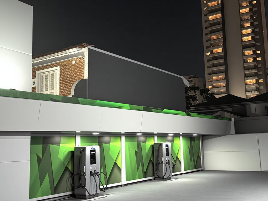 Teison DC MAX 180kW станция быстрой зарядки постоянным током установлена в Южной Америке, 2025