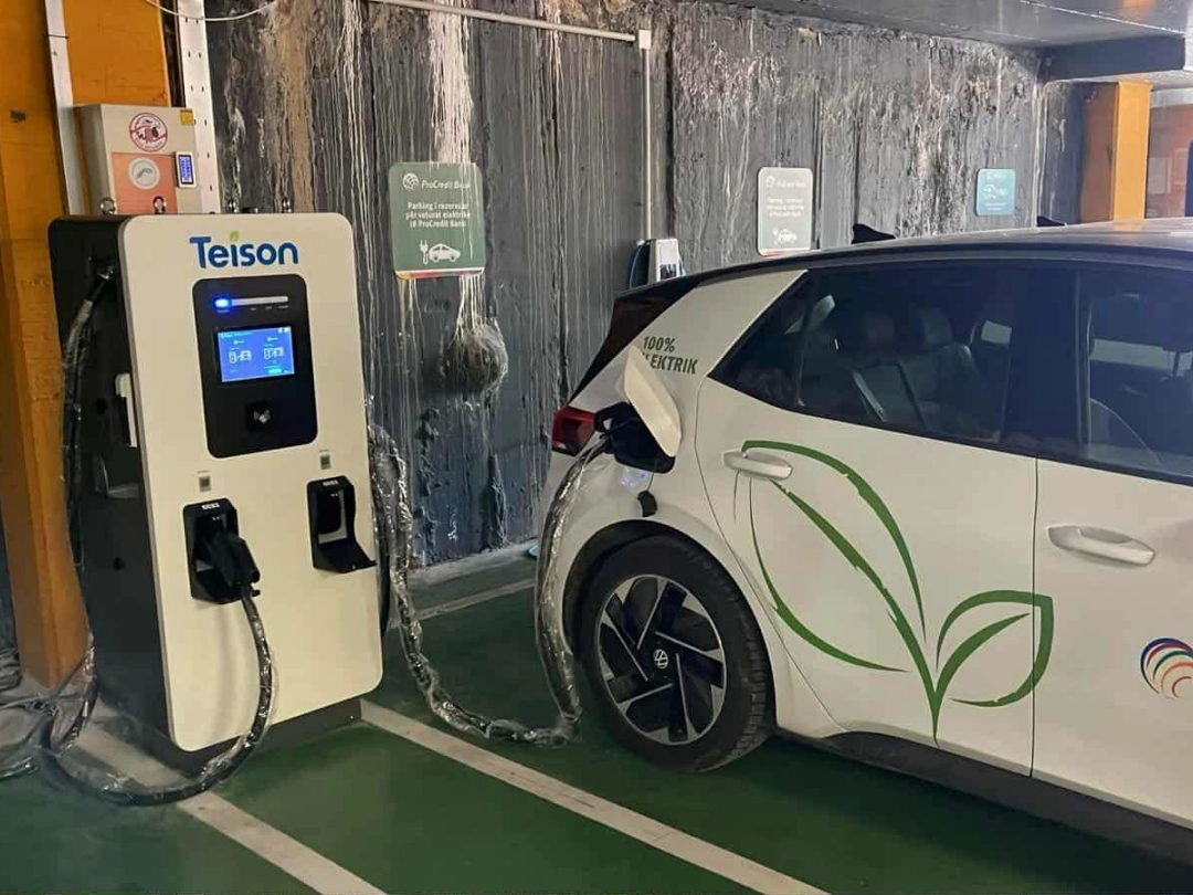 Teison DC Pro 60kW станция быстрой зарядки постоянного тока установлена в Косово, 2025