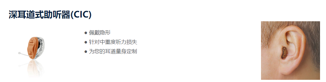 深耳道式助听器