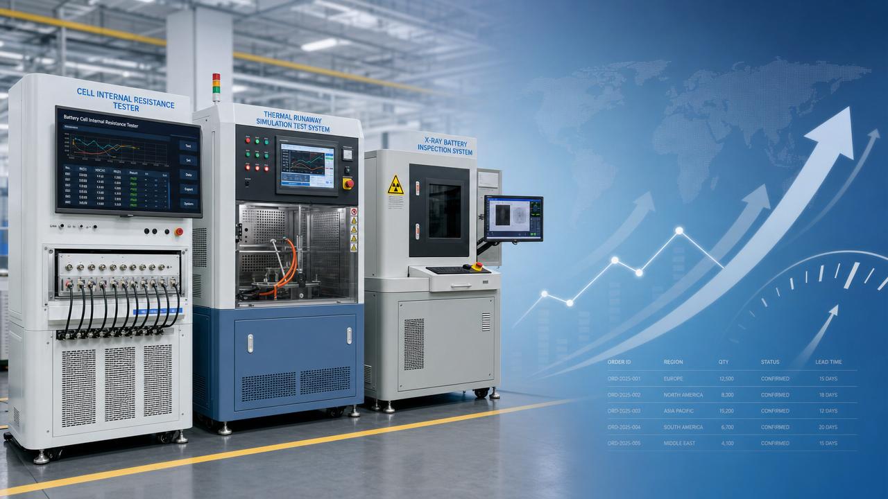 Battery Test Equipment Exports Face Longer Lead Times