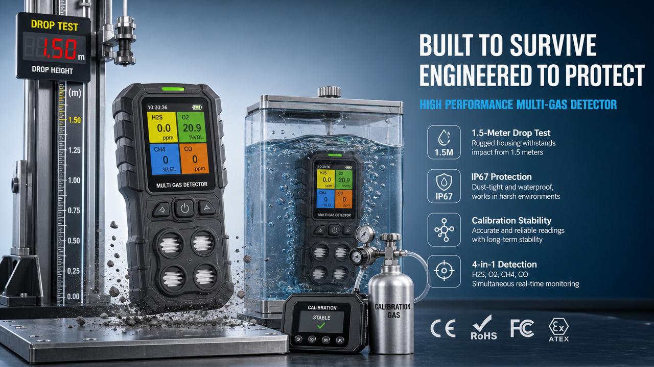 IEC 62841-3-12 Raises Drop Test Bar for Handheld Gas Detectors