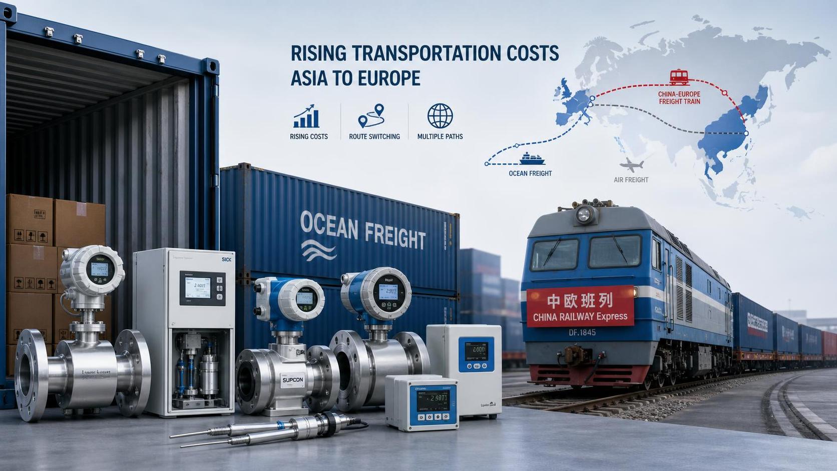 Asia-Europe Freight Surcharges Lift Costs for Instrument Exports