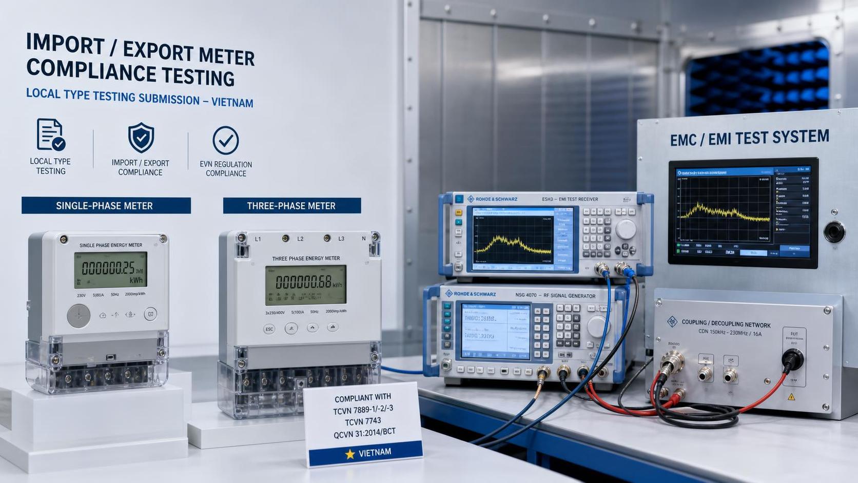 Vietnam Requires Local EMC and EMI Tests for Imported Meters