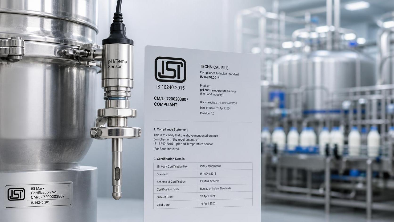 India Starts BIS Certification for Food-Grade Combo Sensors