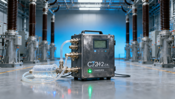 How does a C2H2 concentration analyzer prevent transformer failure in high-voltage substations?
