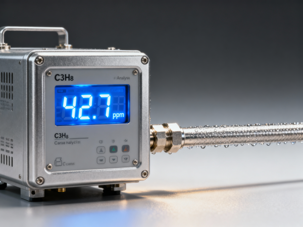 C3H8 concentration analyzer readings jump during rapid pressure transients — why ISO 8573-8 doesn’t cover this